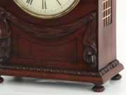 Carved Mahogany Fusee Bracket Clock