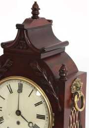 Carved Mahogany Fusee Bracket Clock