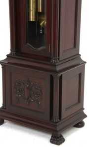 Hershchede 9 Tube Mahogany Grandfather Clock