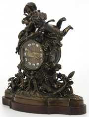 Japy Freres Bronze Figural Mantle Clock