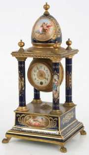 3 Pc. Royal Vienna Porcelain Clock Set