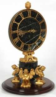 Marble & Bronze Chelsea Mantle Clock