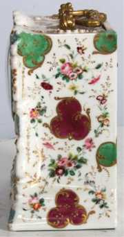 French Porcelain Silk Thread Carriage Clock