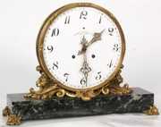 Caldwell Marble & Bronze Mantle Clock
