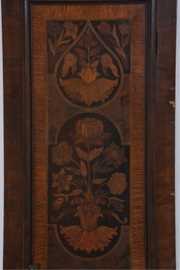 Waltham Inlaid Walnut Tall Case Floor Clock