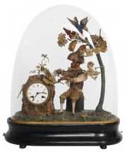 Animated & Musical Figural Clock w/ Monkey