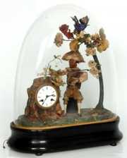 Animated & Musical Figural Clock w/ Monkey