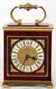 Brass Cartier Striking Desk Clock