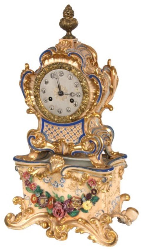 Jacob Petit French Porcelain Mantle Clock