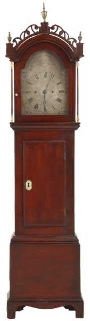 John Bailey Mahogany Dwarf Floor Clock