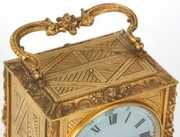 Gilt Brass Illuminated Dial Carriage Clock