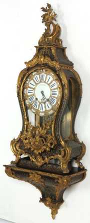 Thuillier Boulle & Brass Inlaid Bracket Clock