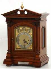 Quality Carved Oak Triple Fusee Bracket Clock