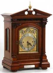 Quality Carved Oak Triple Fusee Bracket Clock