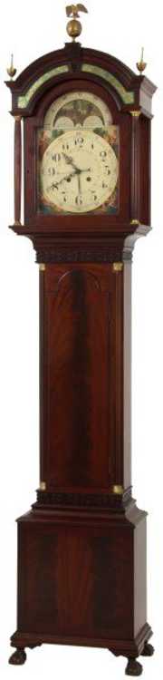 Bawo & Dotter Carved Mahogany Grandfather Clock