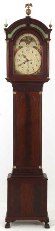 Bawo & Dotter Carved Mahogany Grandfather Clock