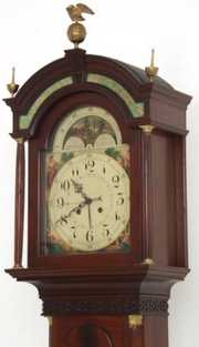 Bawo & Dotter Carved Mahogany Grandfather Clock