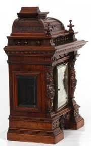 Mahogany Winterhalder & Hofmeier Bracket Clock