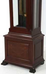 J.J. Elliott Inlaid Mahogany Grandfather Clock