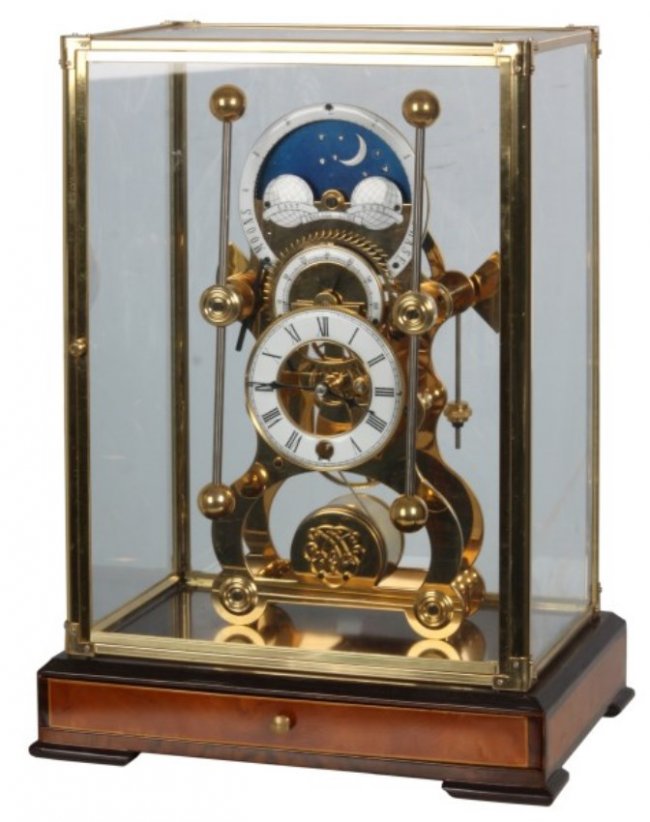 Harrison Grasshopper Skeleton Clock
