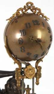 Ansonia Fisher Figural Swing Clock