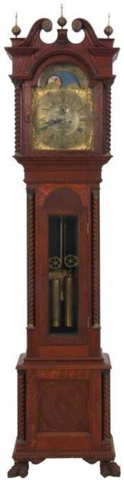 Oak Walter Durfee Grandfather Clock