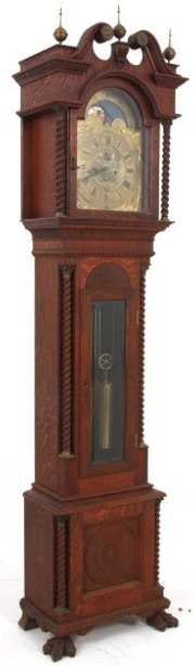 Oak Walter Durfee Grandfather Clock