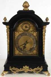 Winterhalder & Hofmeier Ebonized Bracket Clock