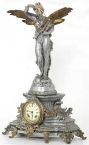 Ansonia Figural “Gloria” Mantle Clock