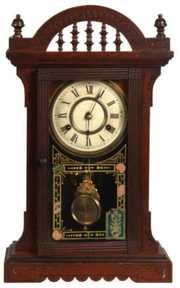 New Haven Walnut Mantle Clock