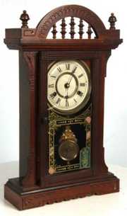 New Haven Walnut Mantle Clock