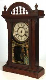 New Haven Walnut Mantle Clock