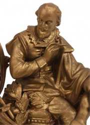 Ansonia Figural Macbeth Mantle Clock