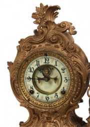 Ansonia Figural Macbeth Mantle Clock