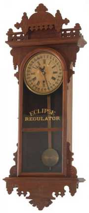 E.N. Welch Eclipse Calendar Wall Regulator