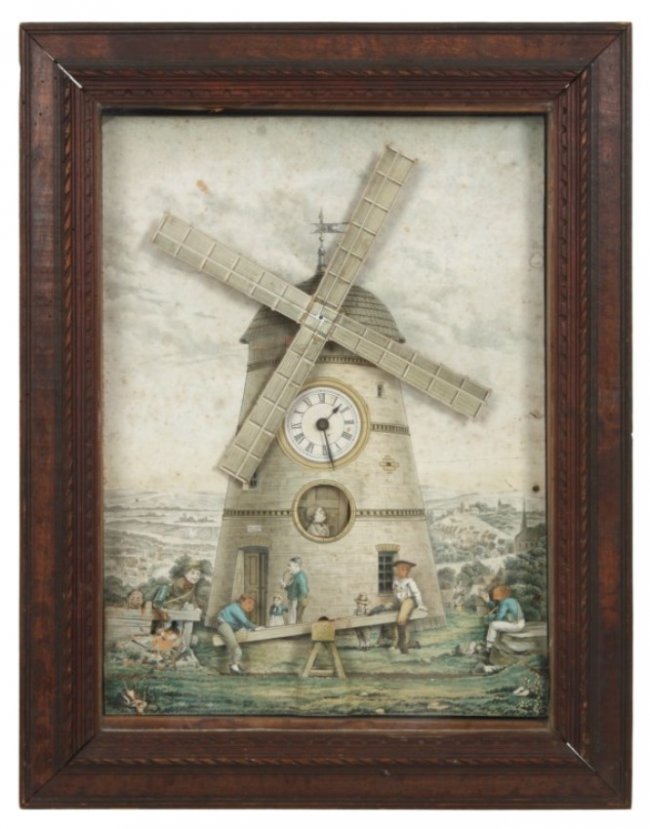 G.K. Animated Windmill Picture Clock