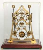 HarrisonÂs Grasshopper Escapement Skeleton Clock