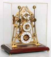 HarrisonÂs Grasshopper Escapement Skeleton Clock