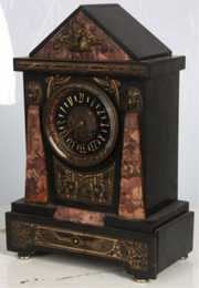 E. Lourdelet Egyptian Revival Mantel Clock