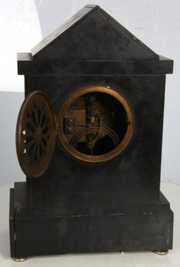 E. Lourdelet Egyptian Revival Mantel Clock