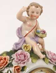 Porcelain Figural Mantle Clock