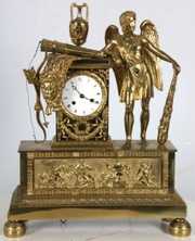 Bronze Amour Silk Thread Mantle Clock