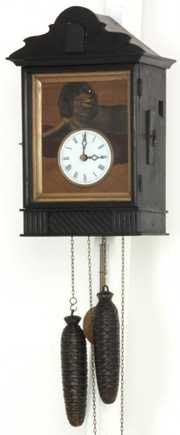 20th C. Swinging Eye Cuckoo Clock