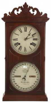 Ithaca No. 10 Double Dial Calendar Clock