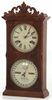 Ithaca No. 10 Double Dial Calendar Clock