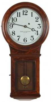 Eastman Clock Co. Oak Wall Regulator