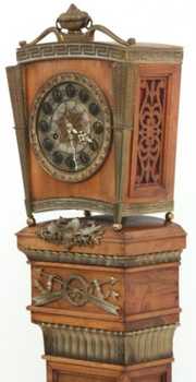 Spanish Bronze Mounted Mahogany Clock