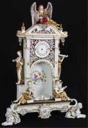 Meissen Figural Porcelain Clock Case