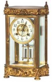 Waterbury Brass Crystal Regulator