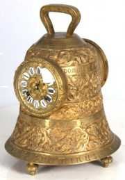 Japy Freres Bronze Bell Mantle Clock